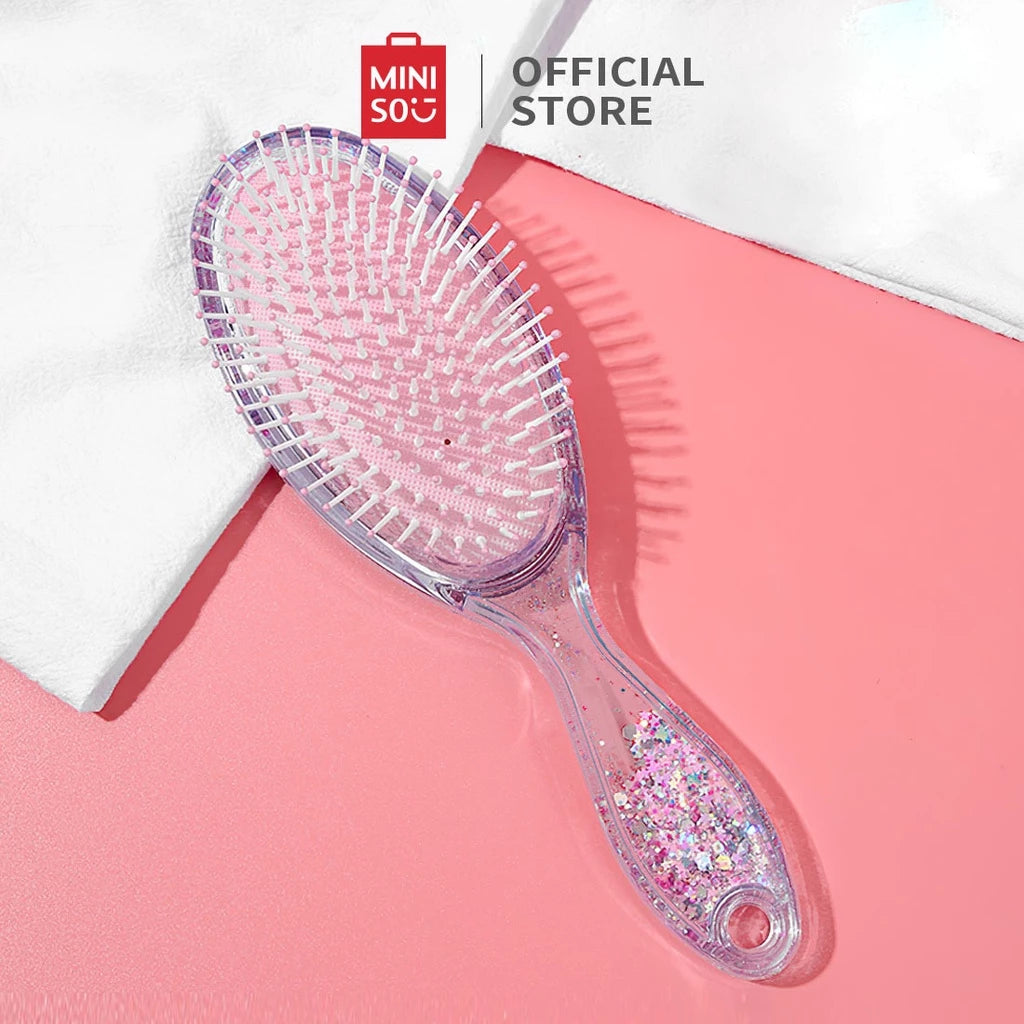 Miniso Official sisir rambut wanita cushion hair brush comb catokan sisir-Gold Mountain