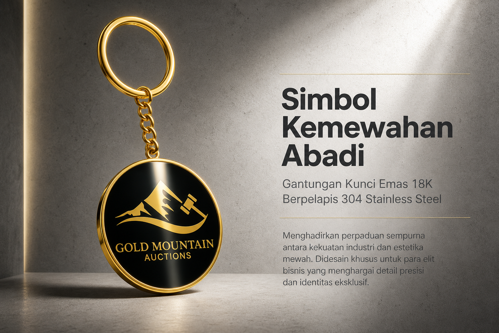 Gantungan Kunci Kustom GMA-Gold Mountain
