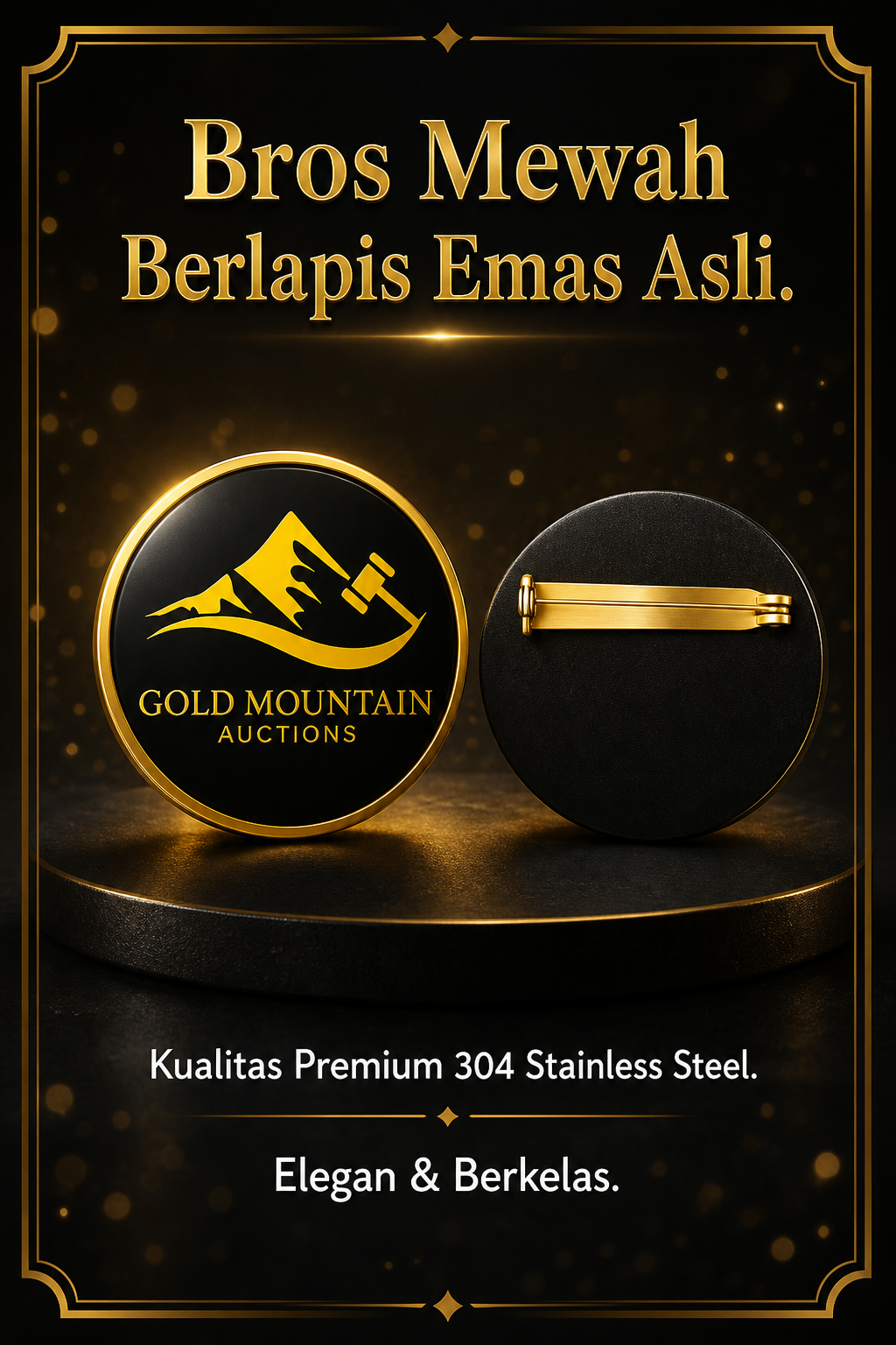 Custom Brooches GMA-Gold Mountain