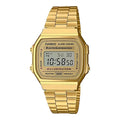 Casio General Vintage A168WG-9W Jam Tangan Unisex Digital Stainless Steel Gold / Emas-GOLD MOUNTAIN
