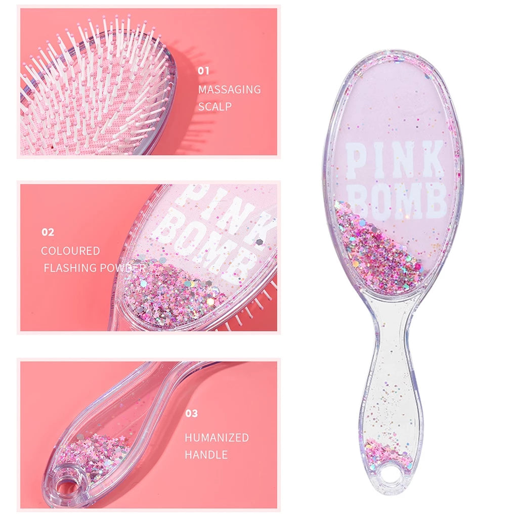 Miniso Official sisir rambut wanita cushion hair brush comb catokan sisir-Gold Mountain