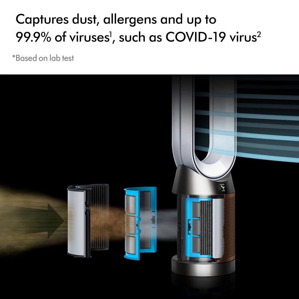 Dyson Purifier Cool ™ Formaldehyde Air Purifier TP09 (White/Gold) - Penjernih Udara-Gold Mountain