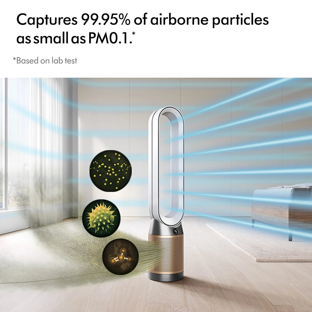 Dyson Purifier Cool ™ Formaldehyde Air Purifier TP09 (White/Gold) - Penjernih Udara-Gold Mountain