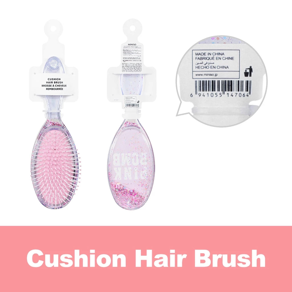 Miniso Official sisir rambut wanita cushion hair brush comb catokan sisir-Gold Mountain