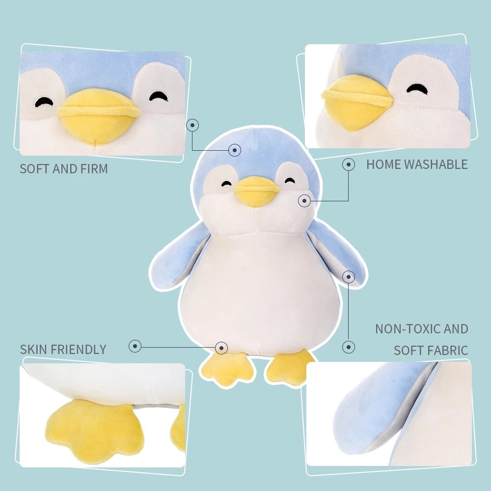 Miniso Official Boneka Small Penguin Plush Toy Boneka-Gold Mountain