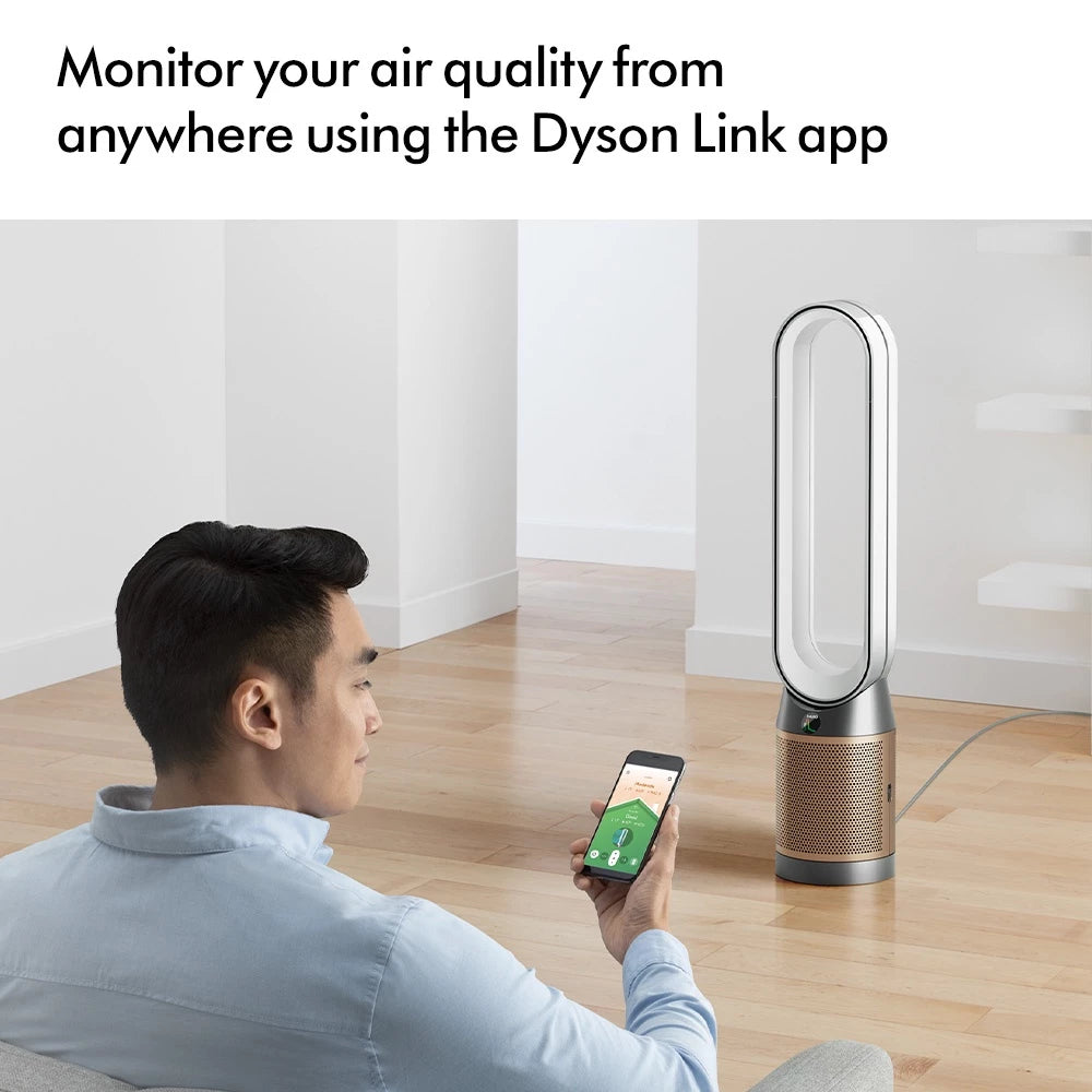 Dyson Purifier Cool ™ Formaldehyde Air Purifier TP09 (White/Gold) - Penjernih Udara-Gold Mountain