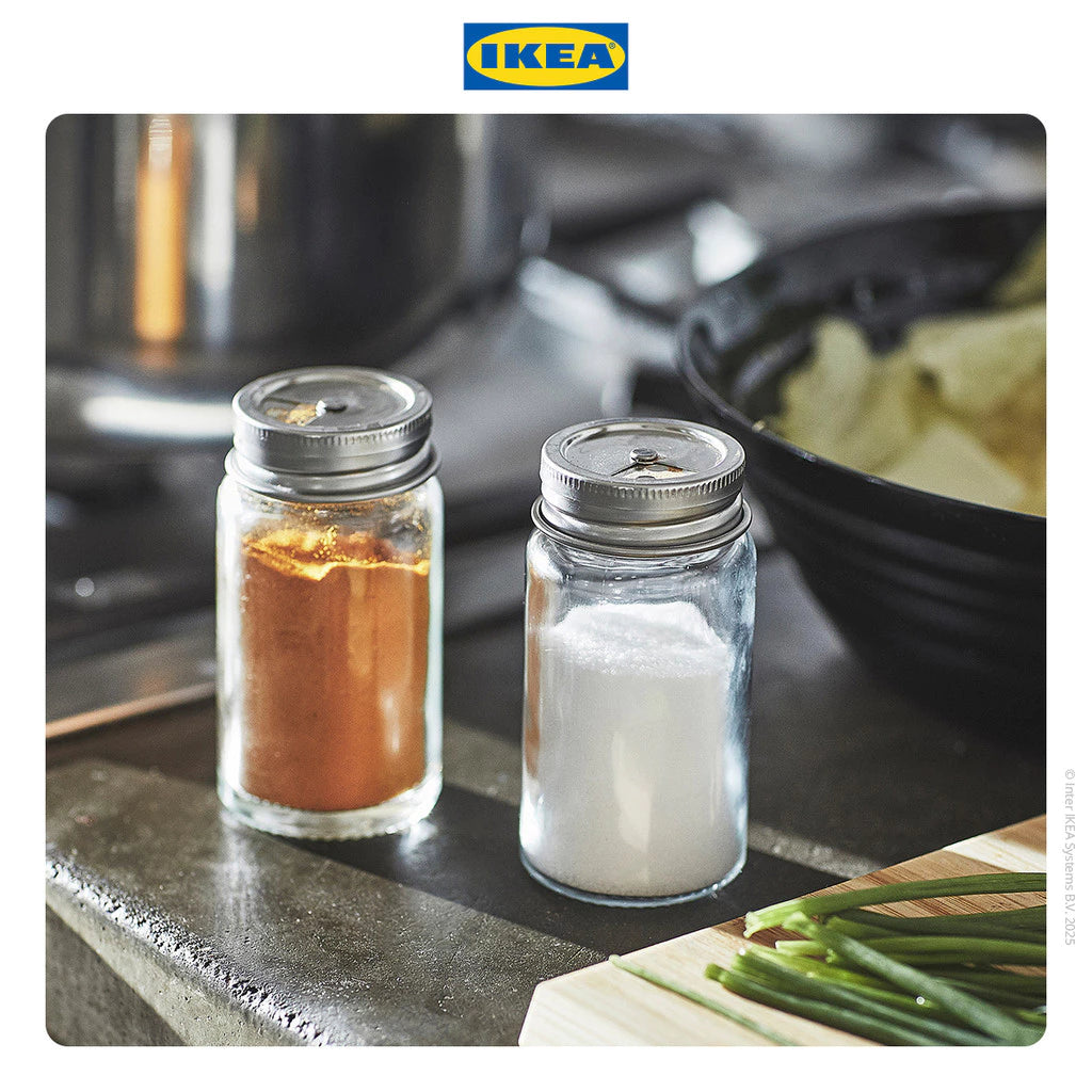 IKEA CITRONHAJ Stoples Bumbu / Shaker Garam dan Lada Hitam 8cm Isi 2pcs-Gold Mountain