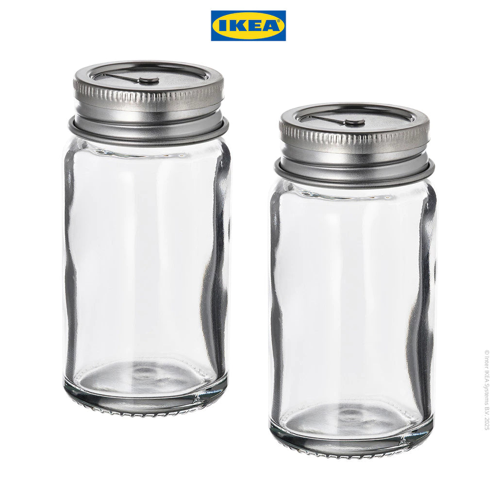 IKEA CITRONHAJ Stoples Bumbu / Shaker Garam dan Lada Hitam 8cm Isi 2pcs-Gold Mountain