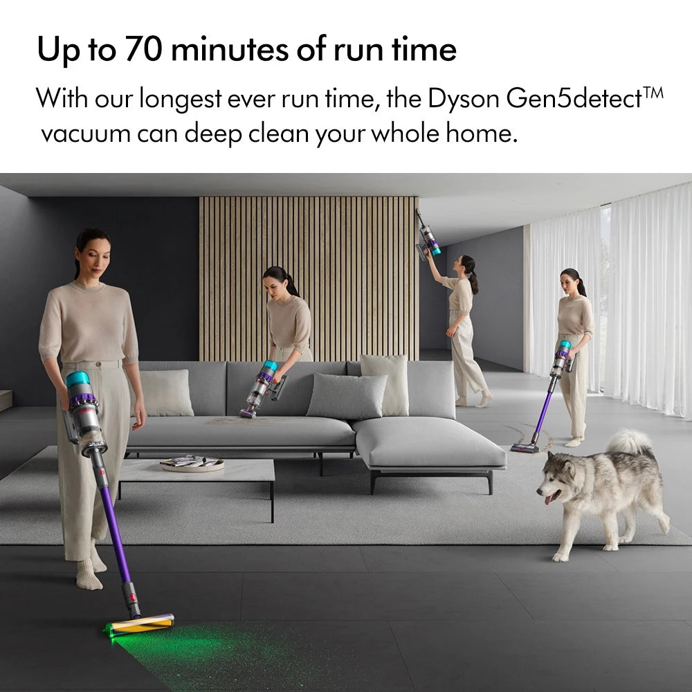 Dyson Gen5 Detect ™ Complete Vacuum Cleaner (Iron/Purple)-Gold Mountain