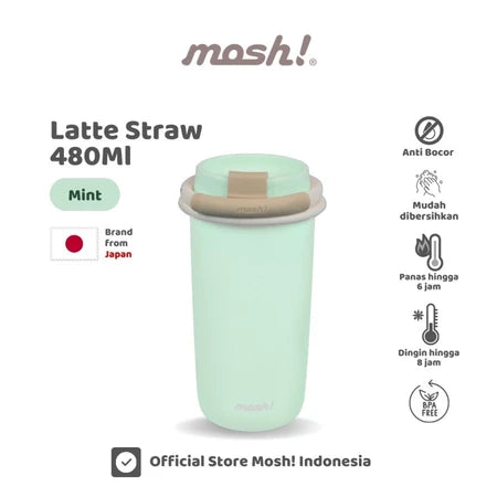 Mosh Straw Latte Tumbler-Gold Mountain