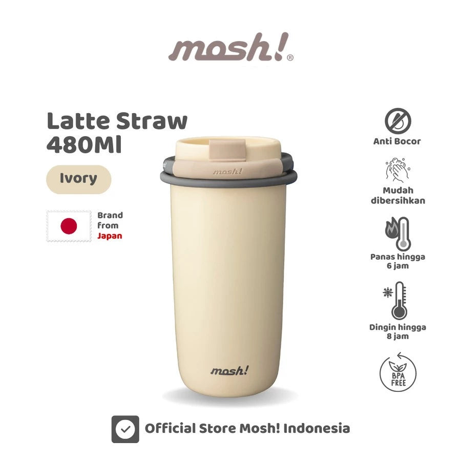 Mosh Straw Latte Tumbler-Gold Mountain