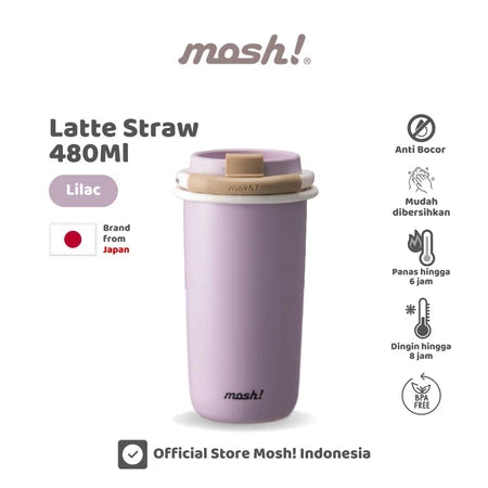 Mosh Straw Latte Tumbler-Gold Mountain