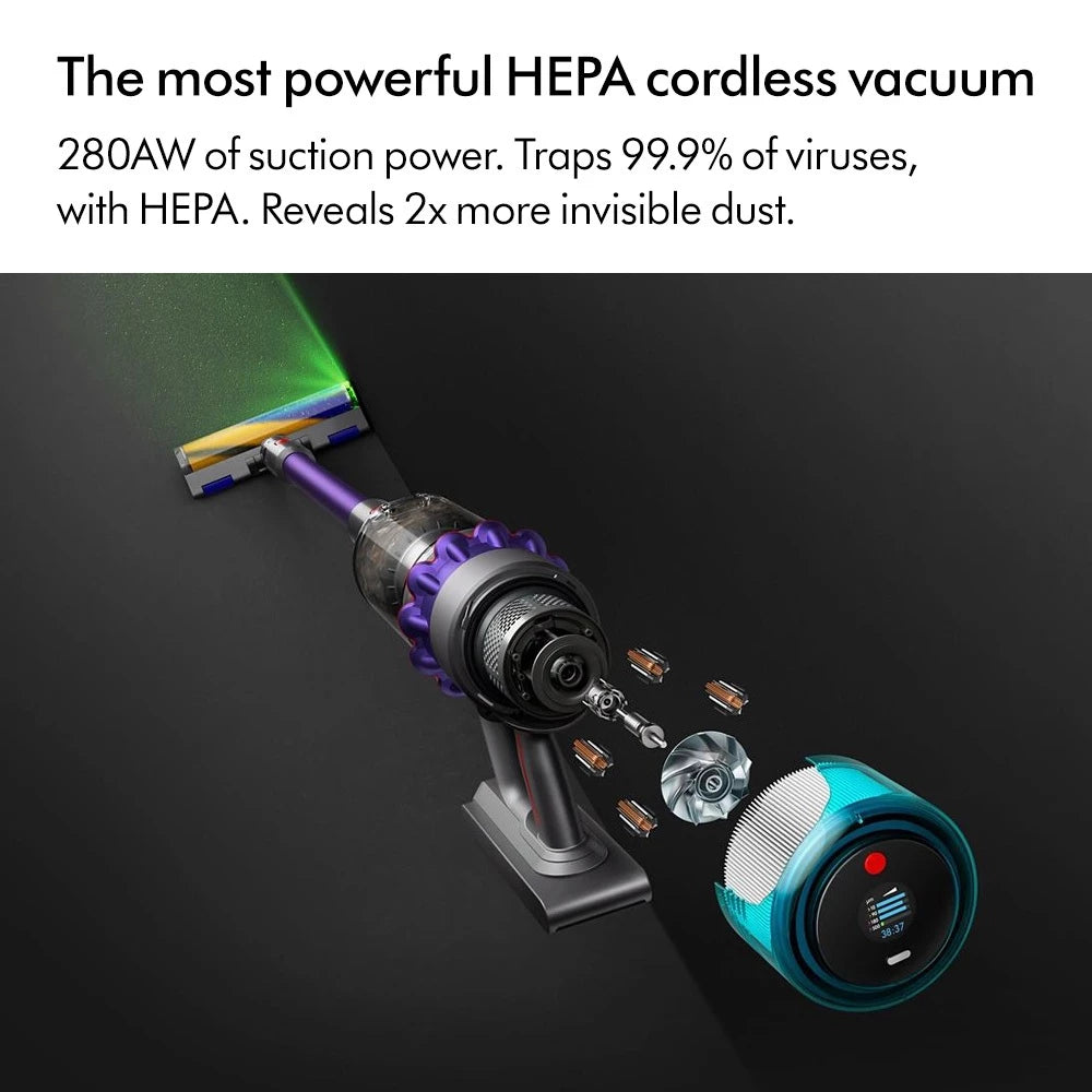 Dyson Gen5 Detect ™ Complete Vacuum Cleaner (Iron/Purple)-Gold Mountain