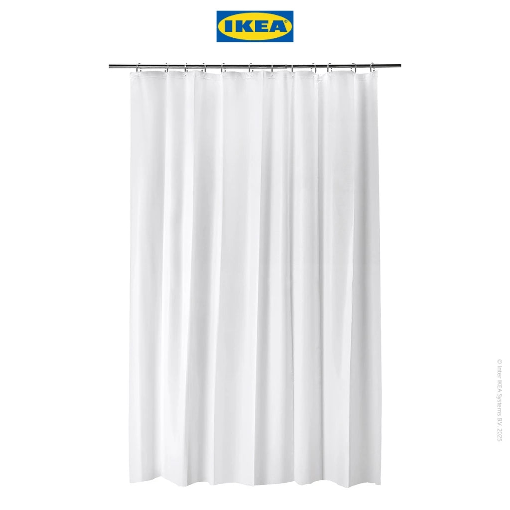 IKEA BJARSEN Tirai Shower Putih 180x200cm-Gold Mountain