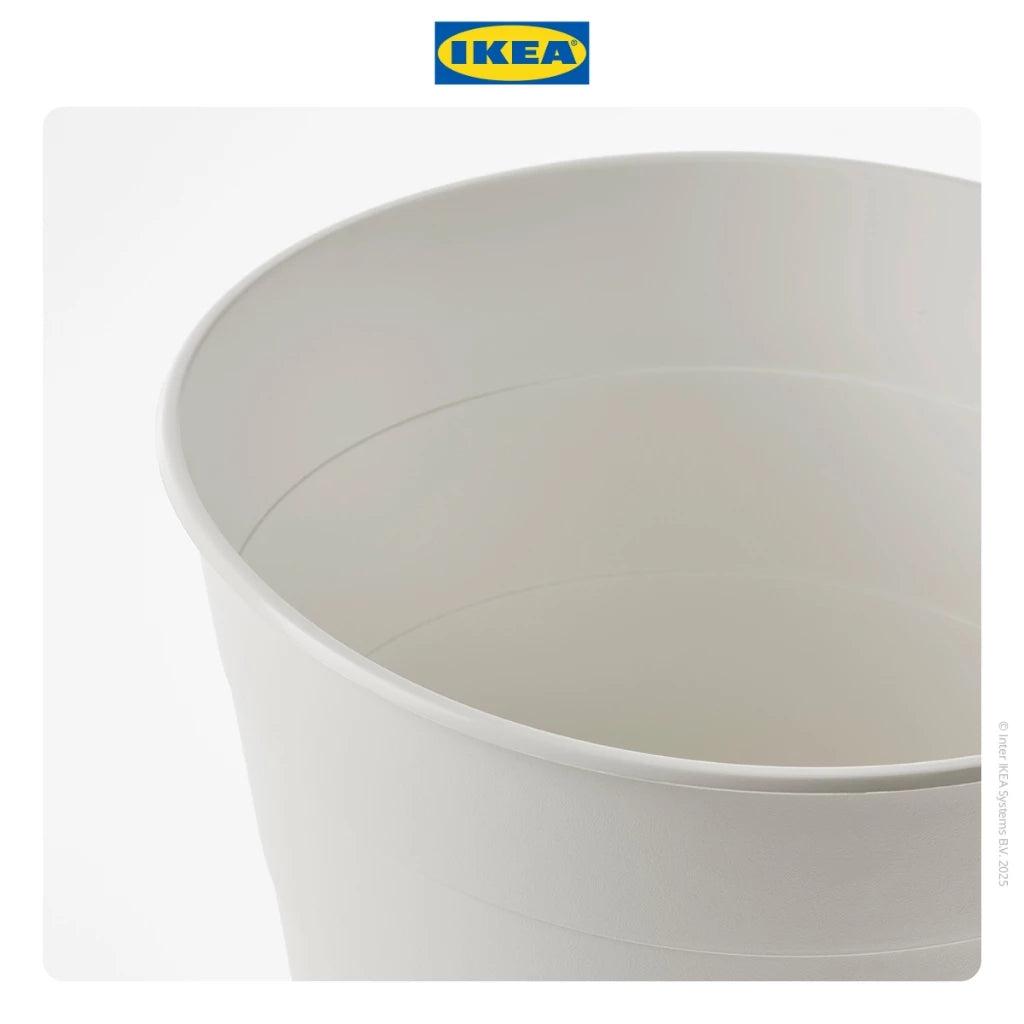 IKEA FNISS Tempat Sampah 10 Liter - Putih-Gold Mountain