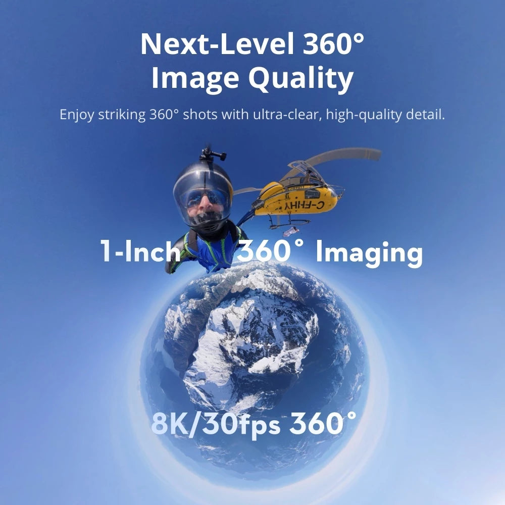 DJI Osmo 360 - Kamera 360° Revolusioner 8K-Gunung Emas
