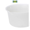 IKEA GRUMLAN Gayung Mandi Bahan Plastik Putih-Gold Mountain