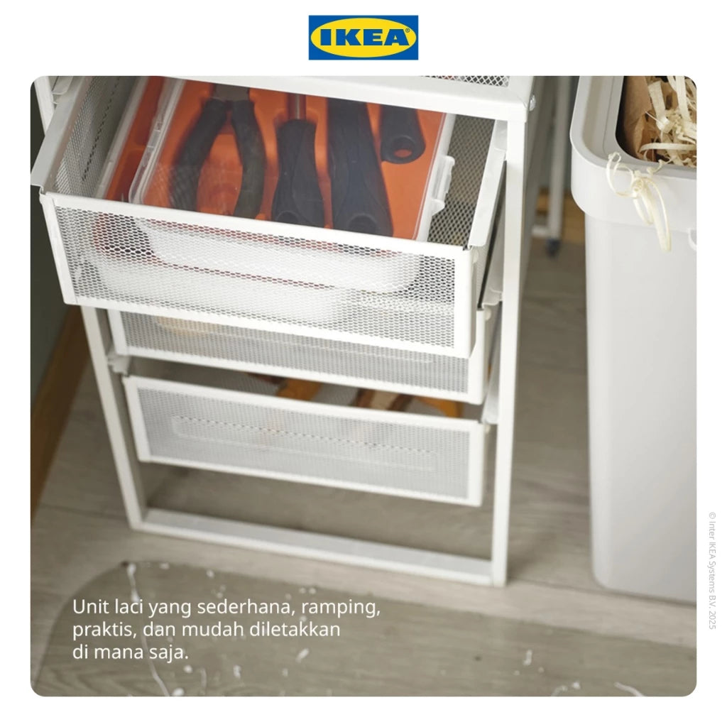 IKEA LENNART Lemari Laci Minimalis untuk Dokumen-Gold Mountain