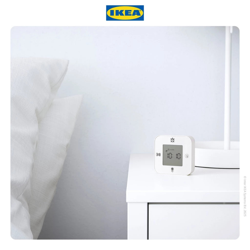 IKEA KLOCKIS Jam Multifungsi Disertai dengan Alarm dan Termometer-Gold Mountain
