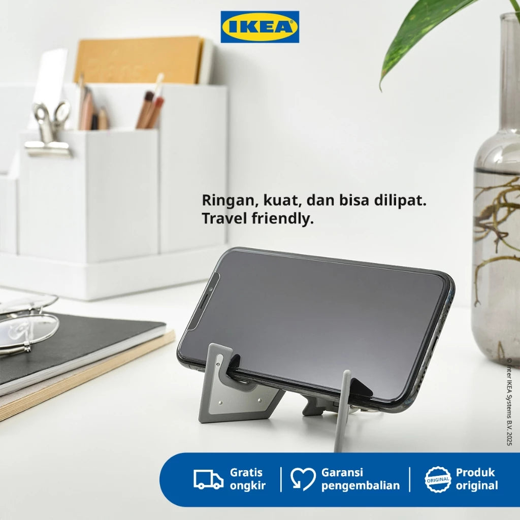 IKEA YUPPIENALLE Gantungan Kunci Lipat Phone Holder Stand Plastik-Gold Mountain