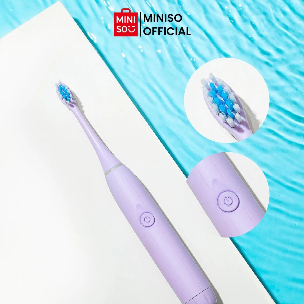 Miniso Sikat Gigi Listrik Electric Toothbrush Sikat Gigi Elektrik Free 3 Sikat-Gold Mountain
