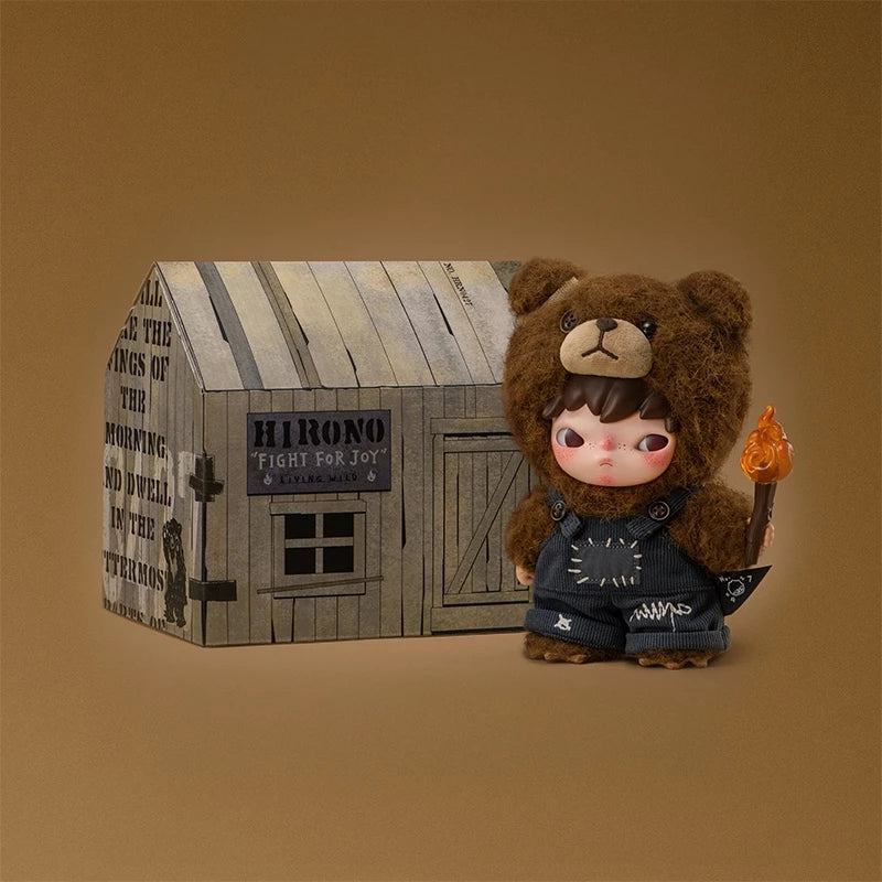 POP MART Hirono Living Wild - Fight for Joy Plush Doll Action-Gold Mountain