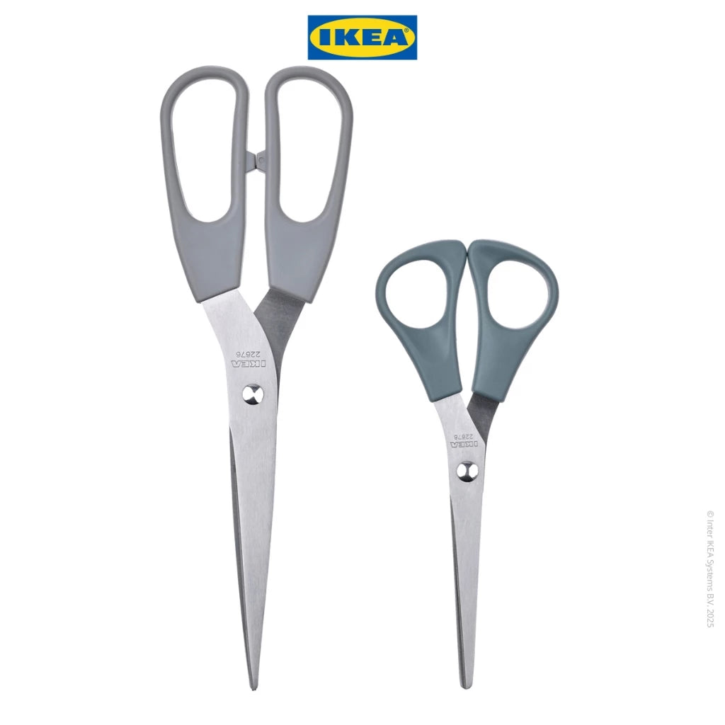 IKEA SVARDFISK Gunting Stainless Serbaguna Set Isi 2pcs-Gold Mountain