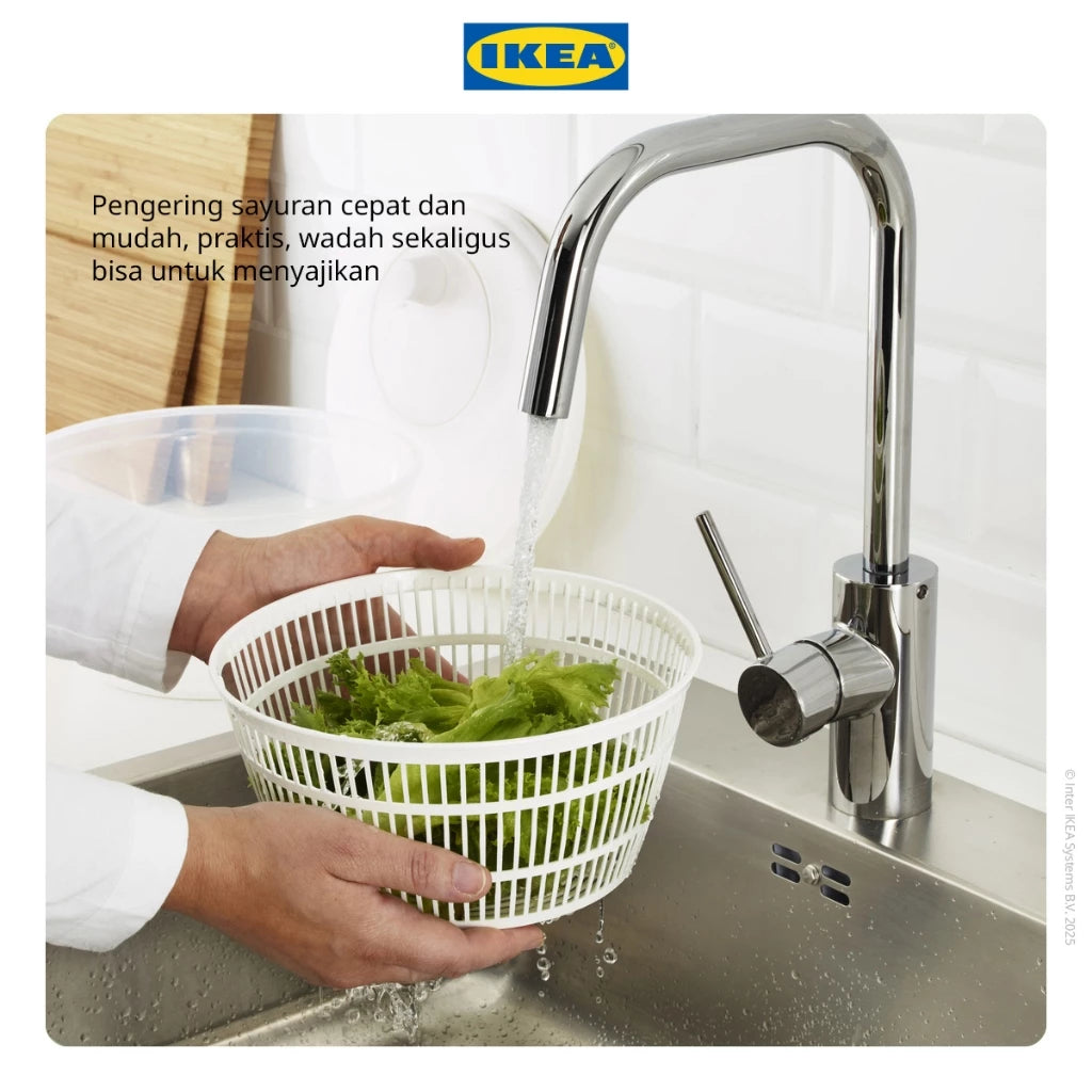 IKEA UPPFYLLD Pengering Sayuran Putar Salad Spinner Serbaguna-Gold Mountain