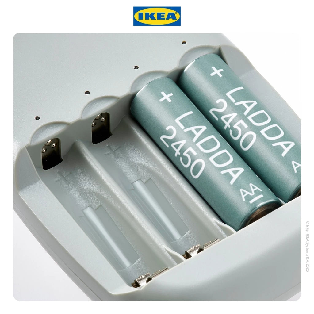 IKEA LADDA Baterai Isi Ulang AA 1.2V 2.450 mAh HR06 Isi 4pcs-Gold Mountain