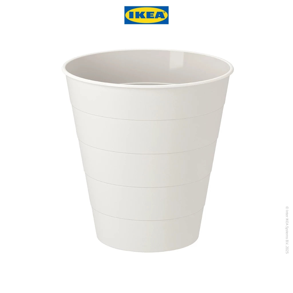 IKEA FNISS Tempat Sampah 10 Liter - Putih-Gold Mountain