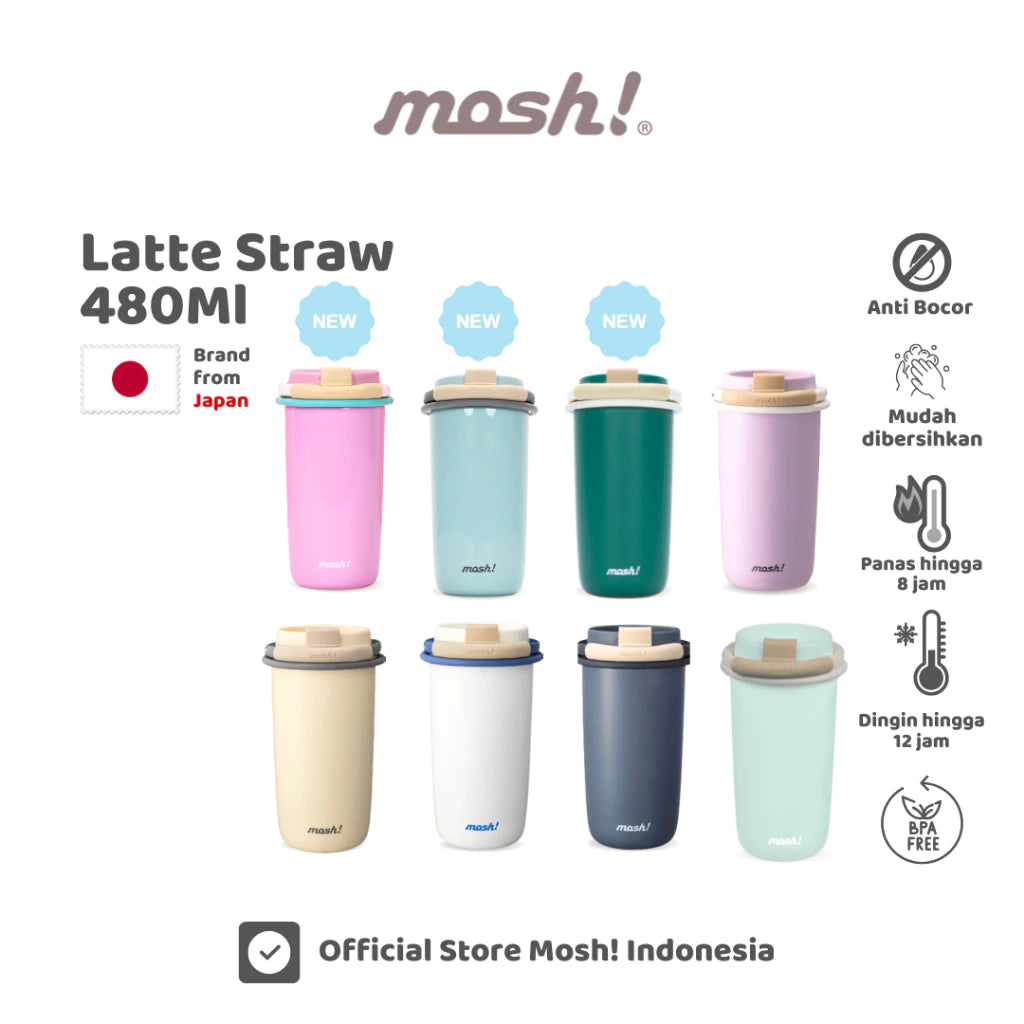 Mosh Straw Latte Tumbler-Gold Mountain