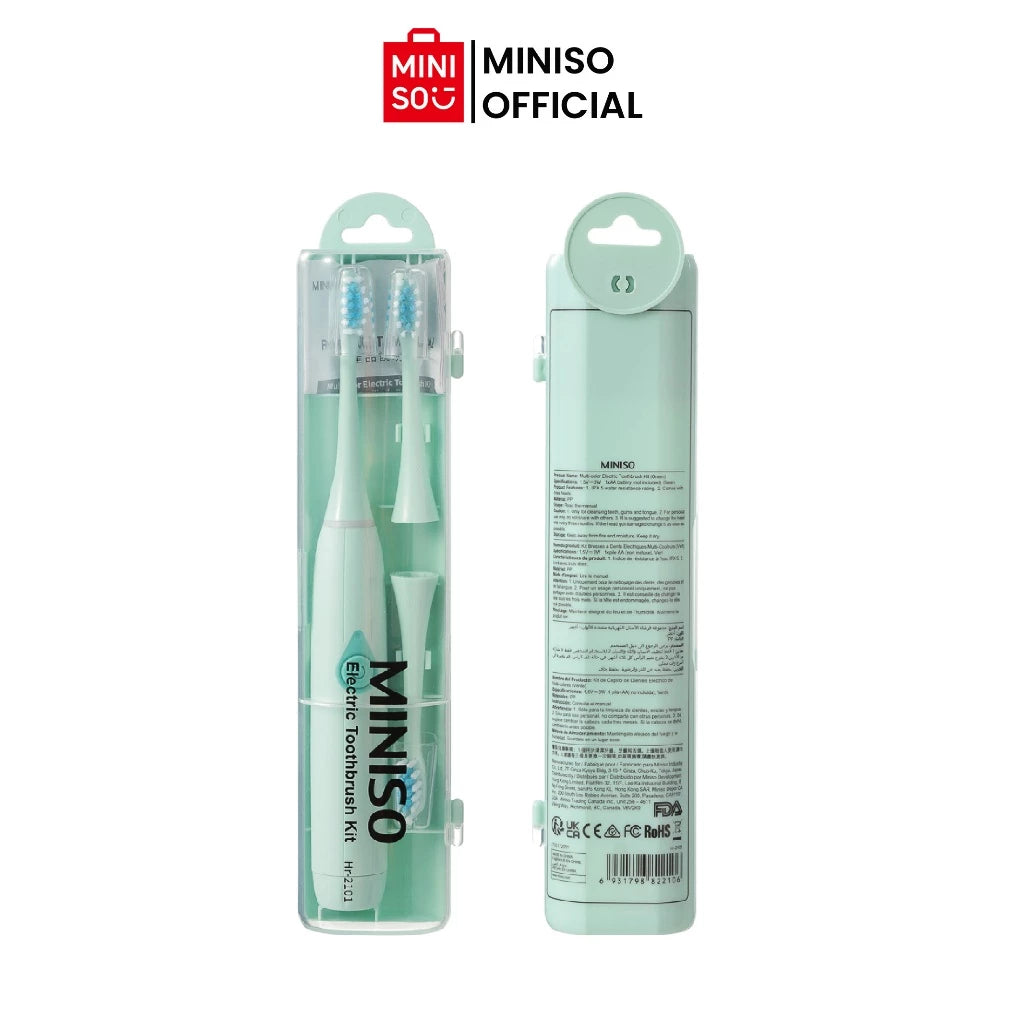 Miniso Sikat Gigi Listrik Electric Toothbrush Sikat Gigi Elektrik Free 3 Sikat-Gold Mountain