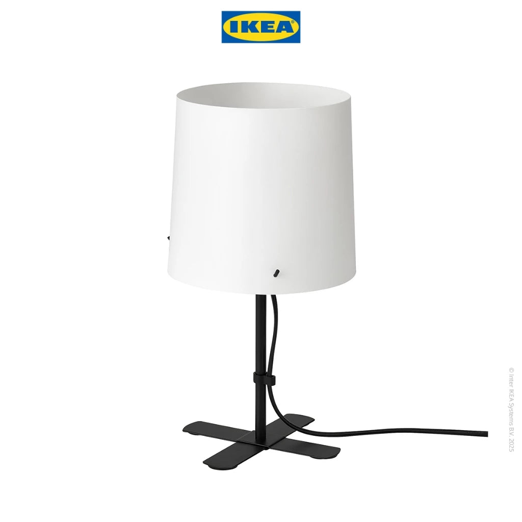 IKEA BARLAST Lampu Meja / Lampu Baca Minimalis Putih 31cm-Gold Mountain