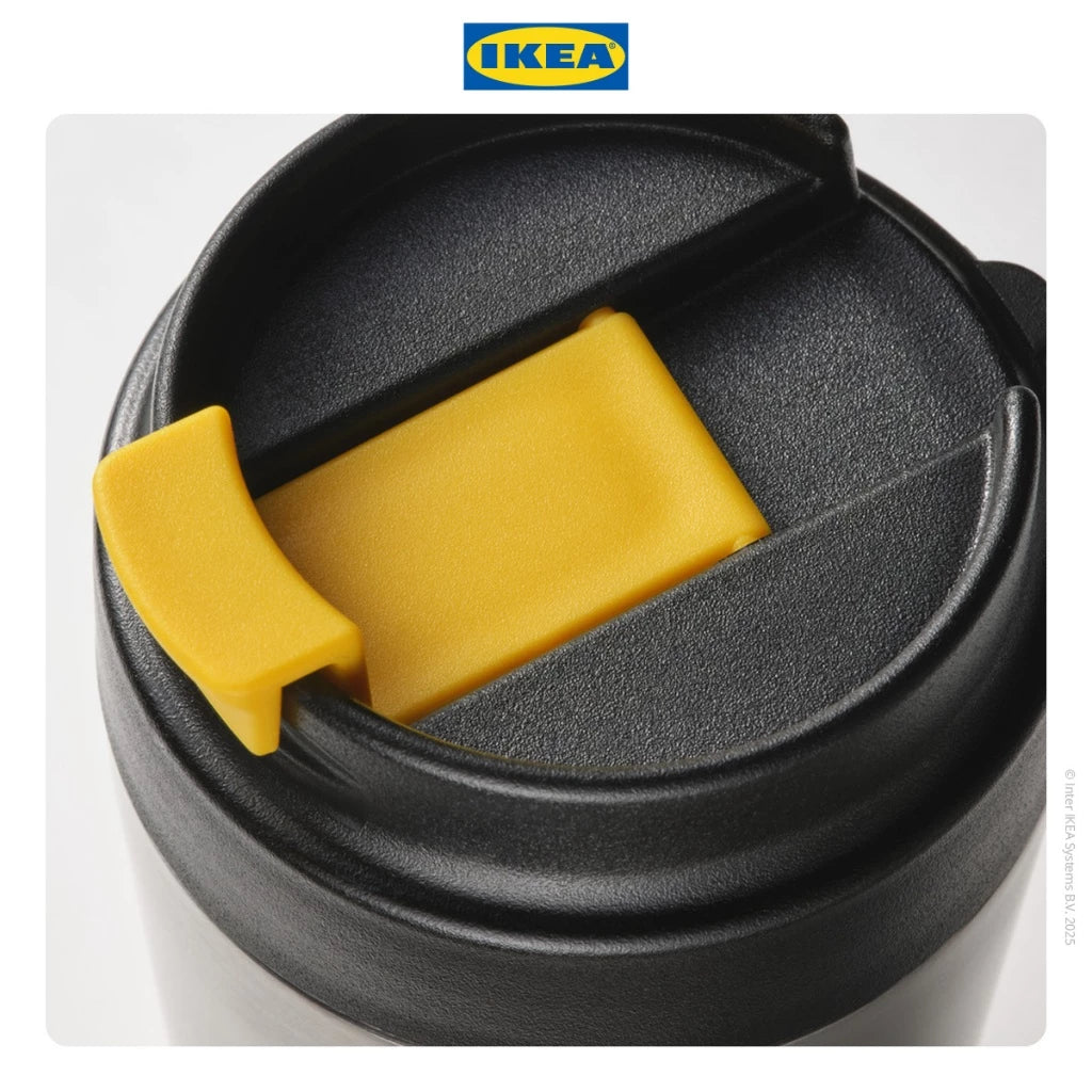 IKEA ENVALDIG Tumbler / Mug Portable 35cl Bahan Baja Tahan Karat-Gold Mountain