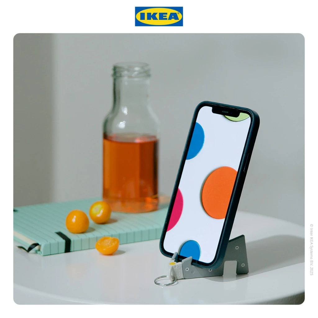 IKEA YUPPIENALLE Gantungan Kunci Lipat Phone Holder Stand Plastik-Gold Mountain