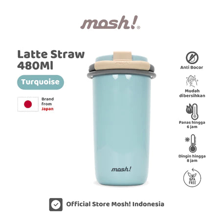 Mosh Straw Latte Tumbler-Gold Mountain
