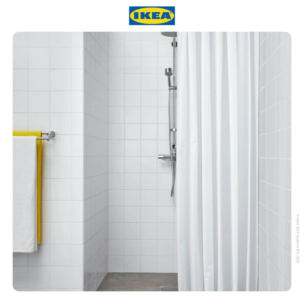 IKEA BJARSEN Tirai Shower Putih 180x200cm-Gold Mountain