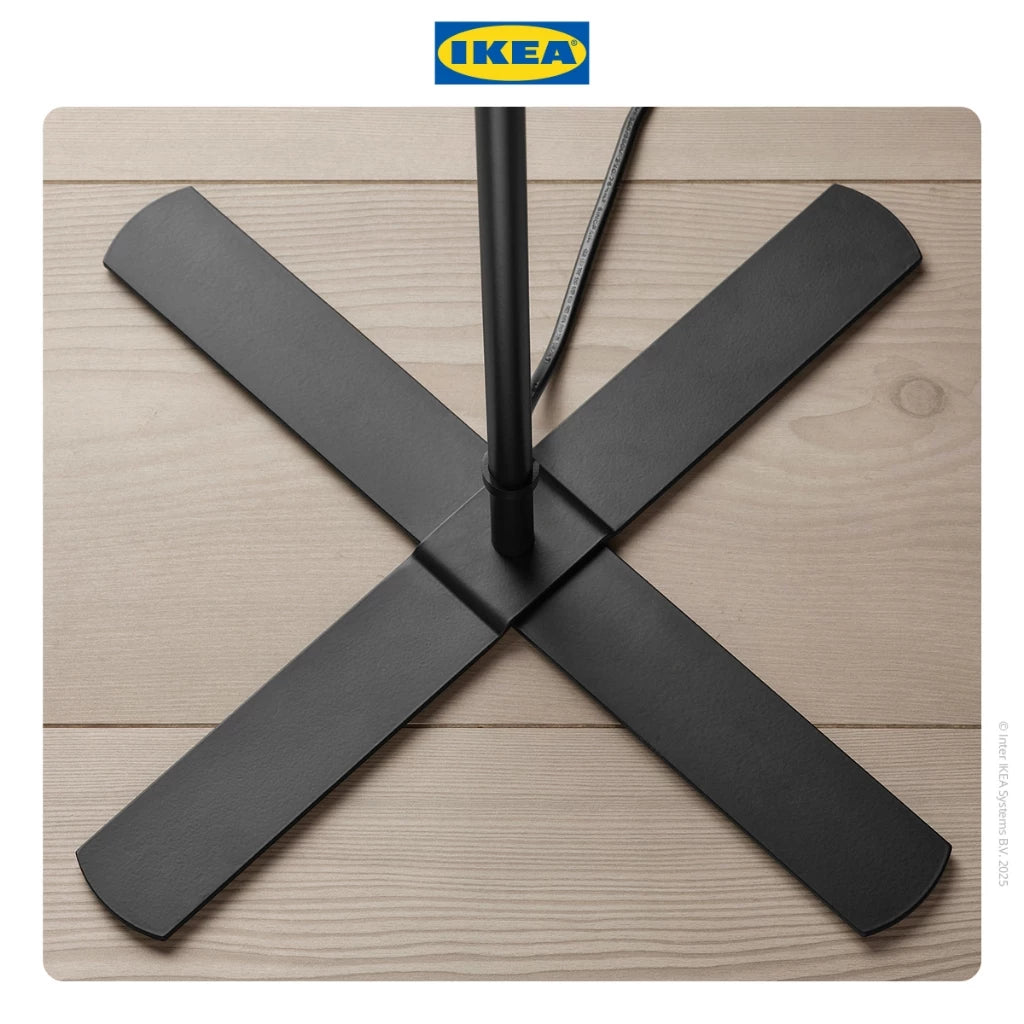 IKEA BARLAST Lampu Lantai 150cm Hitam / Putih-Gold Mountain