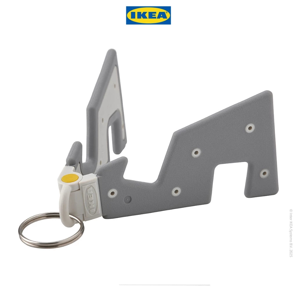 IKEA YUPPIENALLE Gantungan Kunci Lipat Phone Holder Stand Plastik-Gold Mountain
