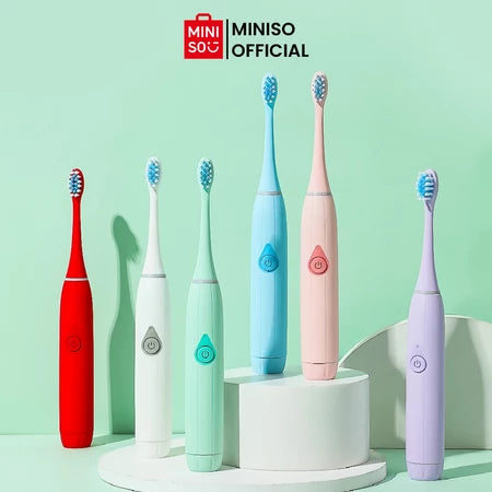 Miniso Sikat Gigi Listrik Electric Toothbrush Sikat Gigi Elektrik Free 3 Sikat-Gold Mountain