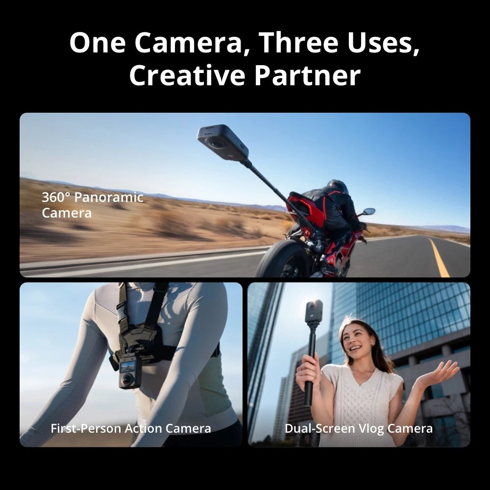 DJI Osmo 360 - Kamera 360° Revolusioner 8K-Gunung Emas