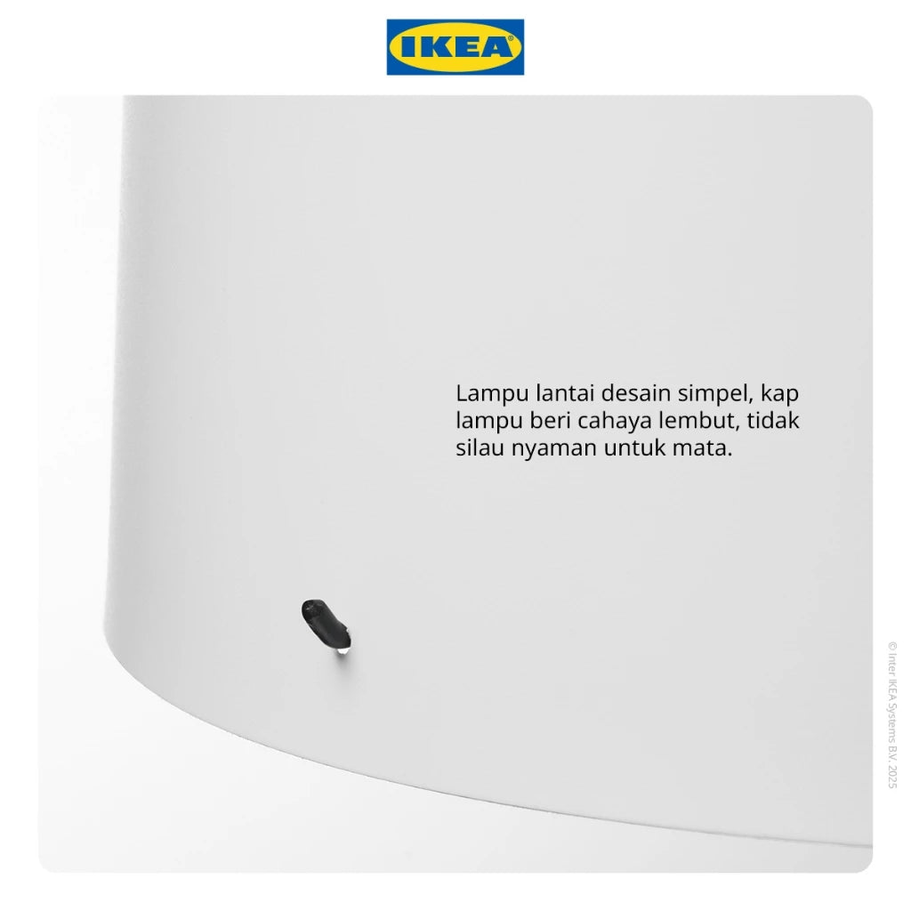 IKEA BARLAST Lampu Lantai 150cm Hitam / Putih-Gold Mountain