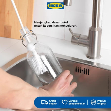 IKEA MEDELVAG Sikat Botol Putih Panjang 43cm-Gold Mountain