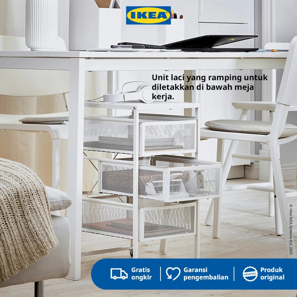 IKEA LENNART Lemari Laci Minimalis untuk Dokumen-Gold Mountain