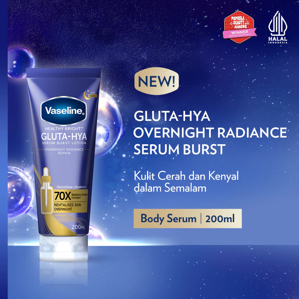 VASELINE Gluta-Hya Body Serum Flawless Bright 200 mL-Gold Mountain