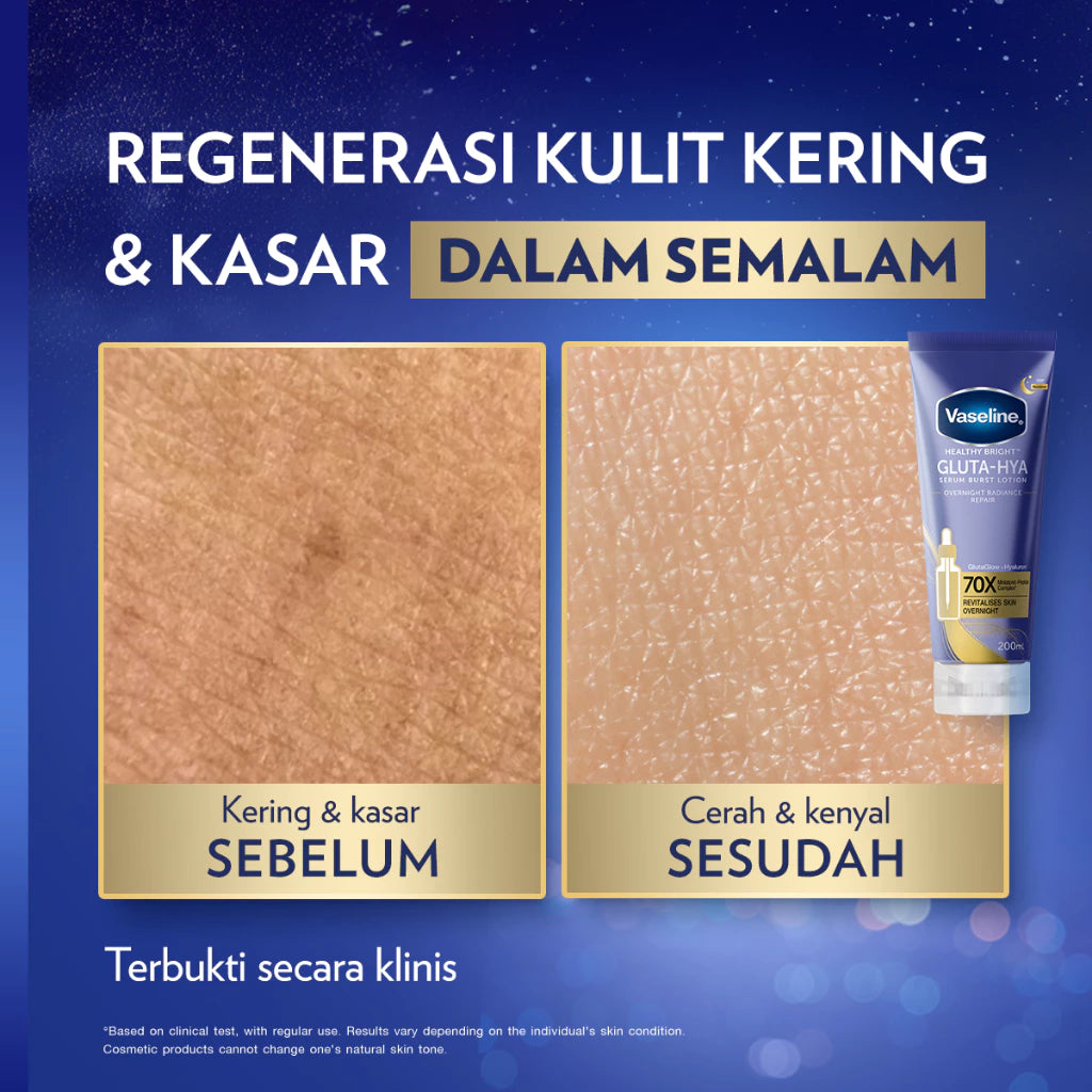 VASELINE Gluta-Hya Body Serum Flawless Bright 200 mL-Gold Mountain