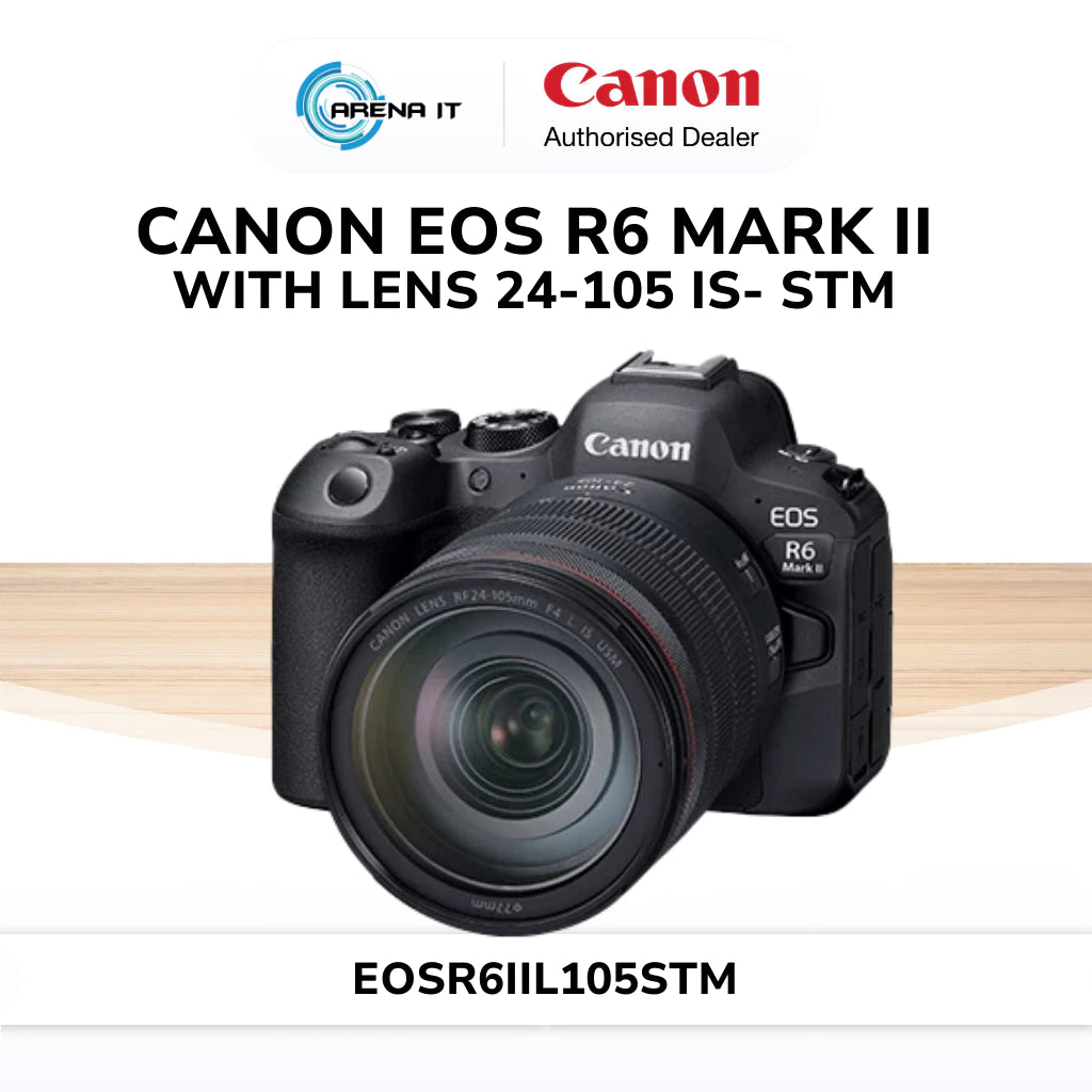 Canon EOS R6 Mark II With Lens 24-105 IS- STM Kamera Mirrorless-Gold Mountain