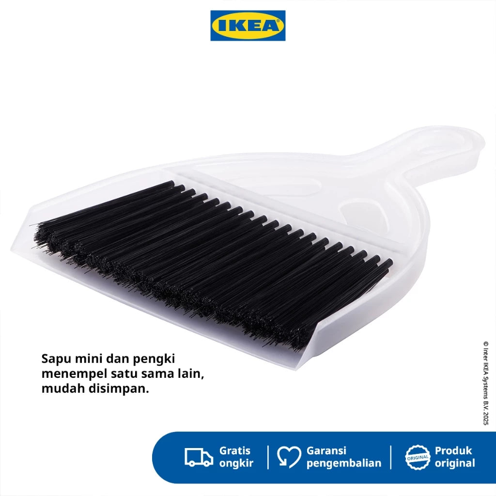 IKEA LASKIS Set Sapu Dengan Pengki Kecil-Gold Mountain