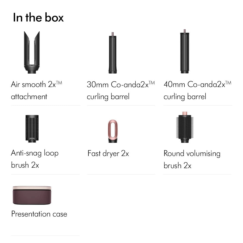 Dyson Airwrap Coanda2x ™ HS09 Multi-styler and dryer (Ceramic Pink/Rose Gold) | 6-in-1-Gold Mountain