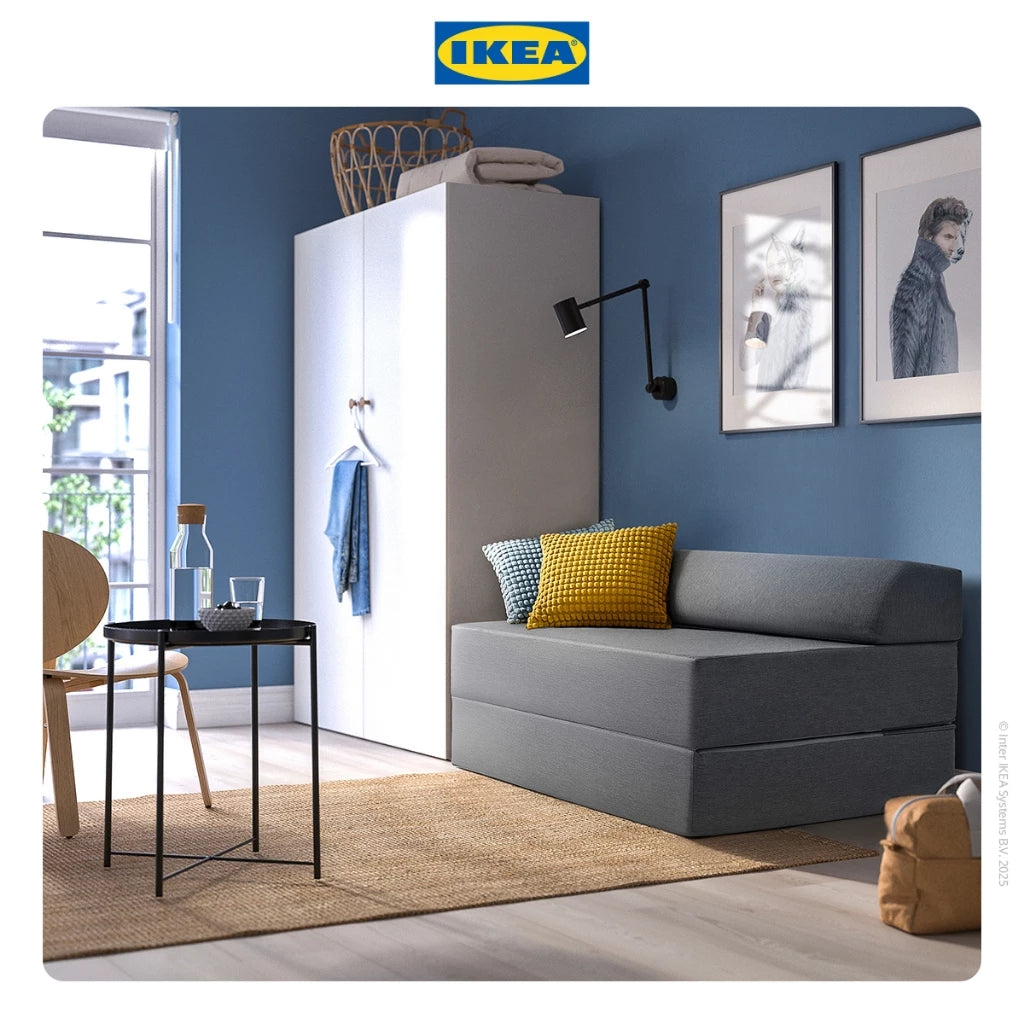 IKEA NYKIL Sofa Bed Abu-Abu Tua 2 Dudukan Minimalis-Gold Mountain